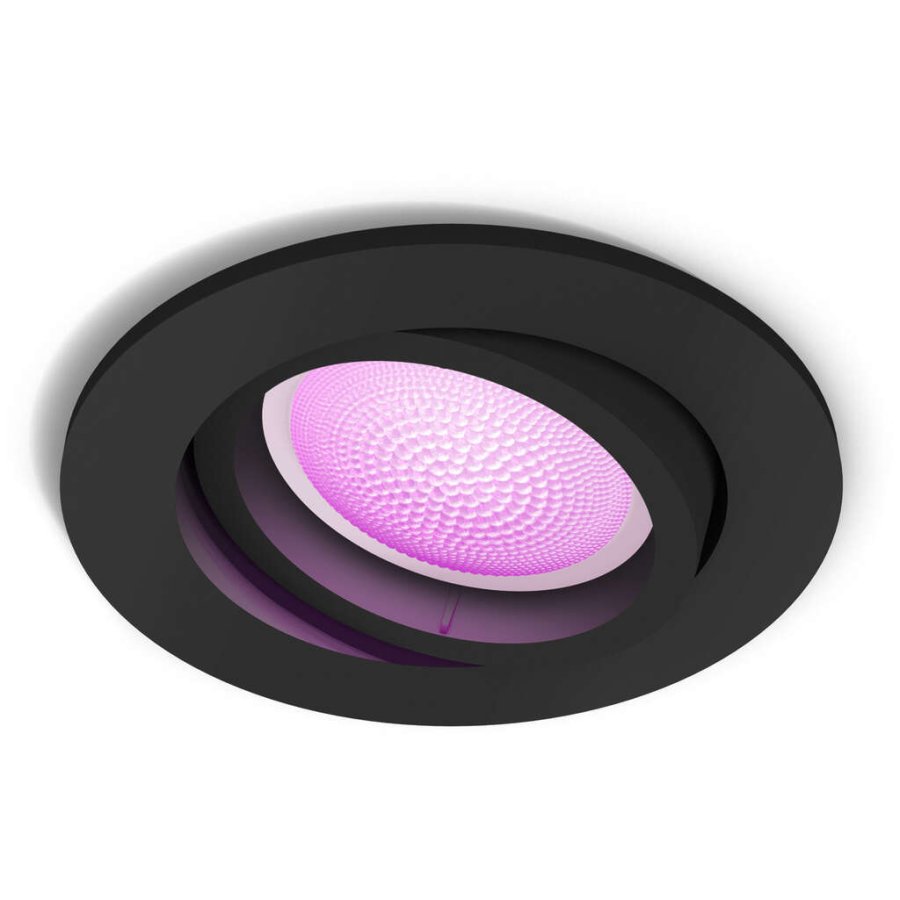 Philips Hue Centura Einbauspot 9 cm, Schwarz