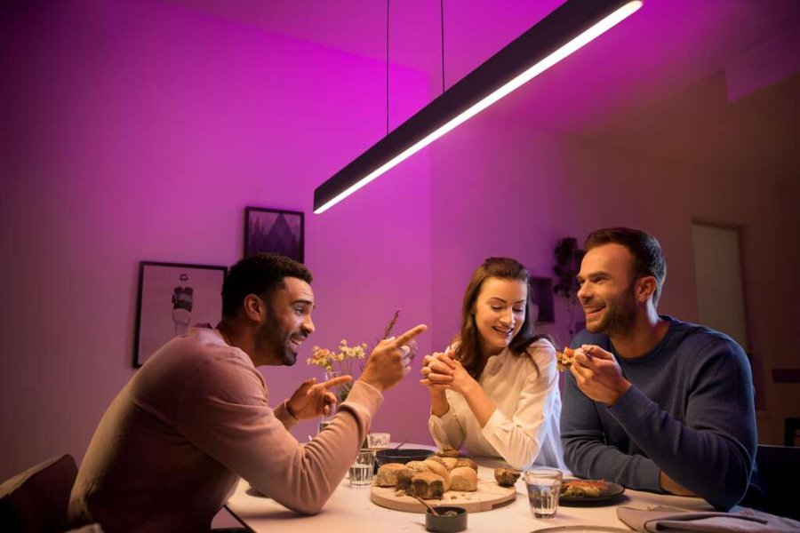 Philips Hue Ensis Pendelleuchte, 129,8 cm, Schwarz