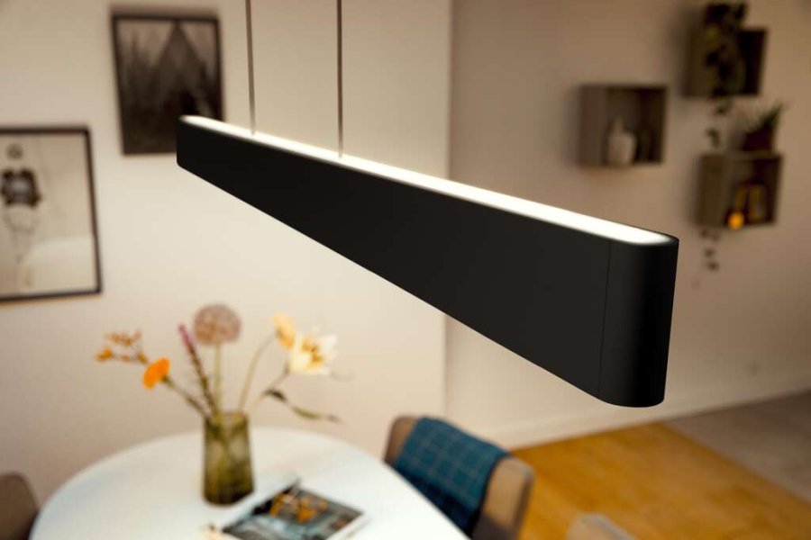 Philips Hue Ensis Pendelleuchte, 129,8 cm, Schwarz