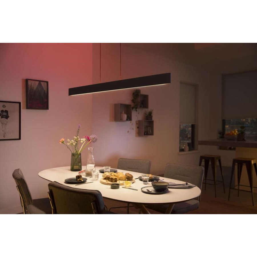 Philips Hue Ensis Pendelleuchte, 129,8 cm, Schwarz