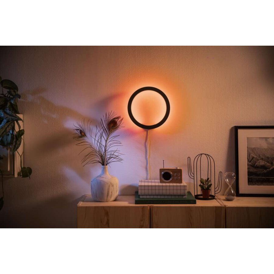 Philips Hue Sana Wandlampe 25,5 cm, Schwarz