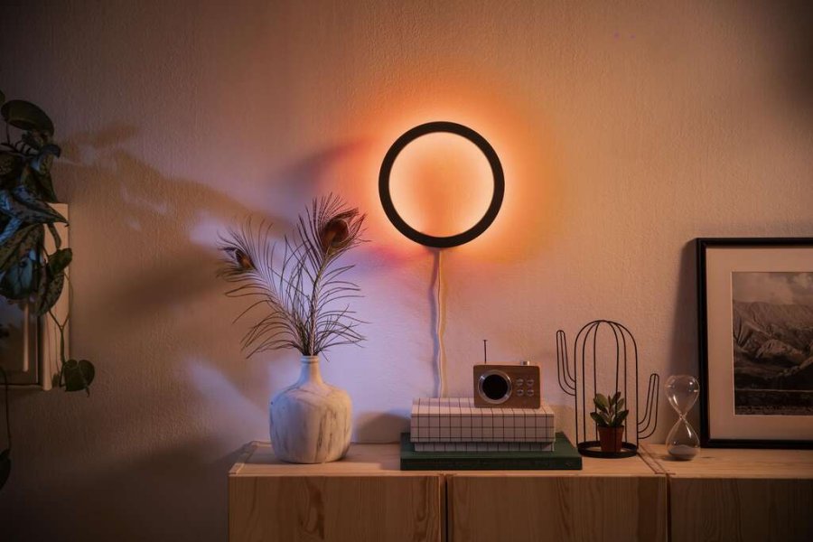 Philips Hue Sana Wandlampe 25,5 cm, Schwarz