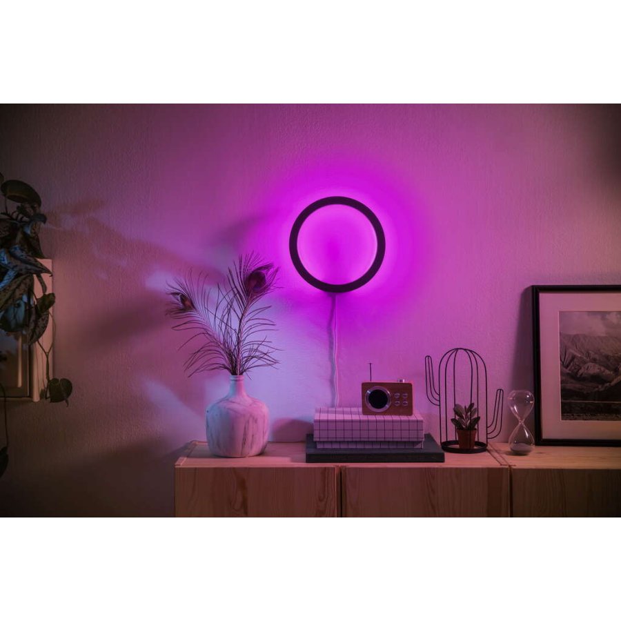 Philips Hue Sana Wandlampe 25,5 cm, Schwarz