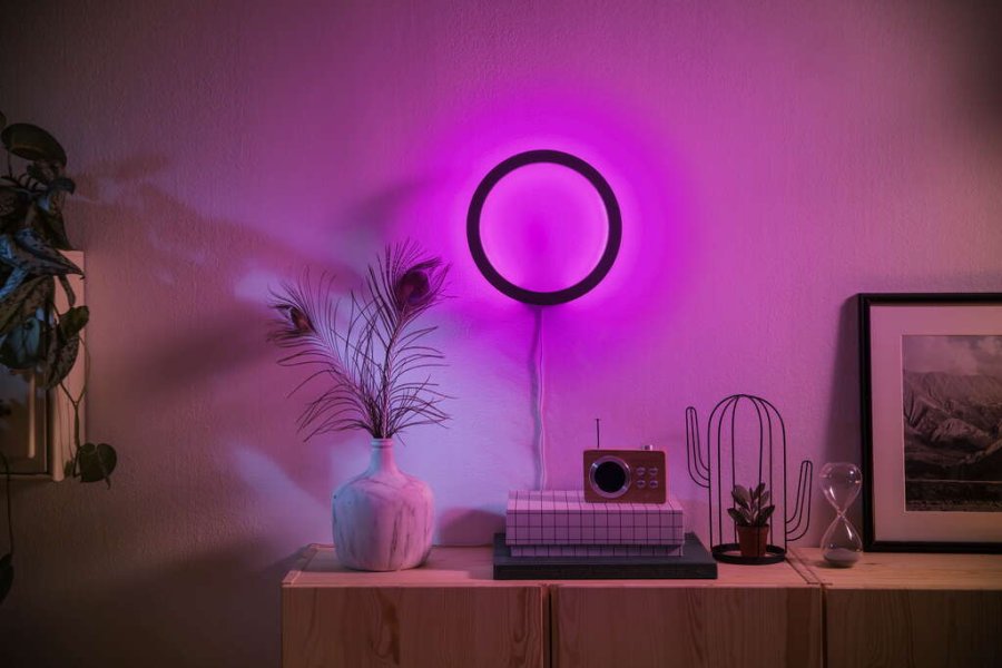 Philips Hue Sana Wandlampe 25,5 cm, Schwarz