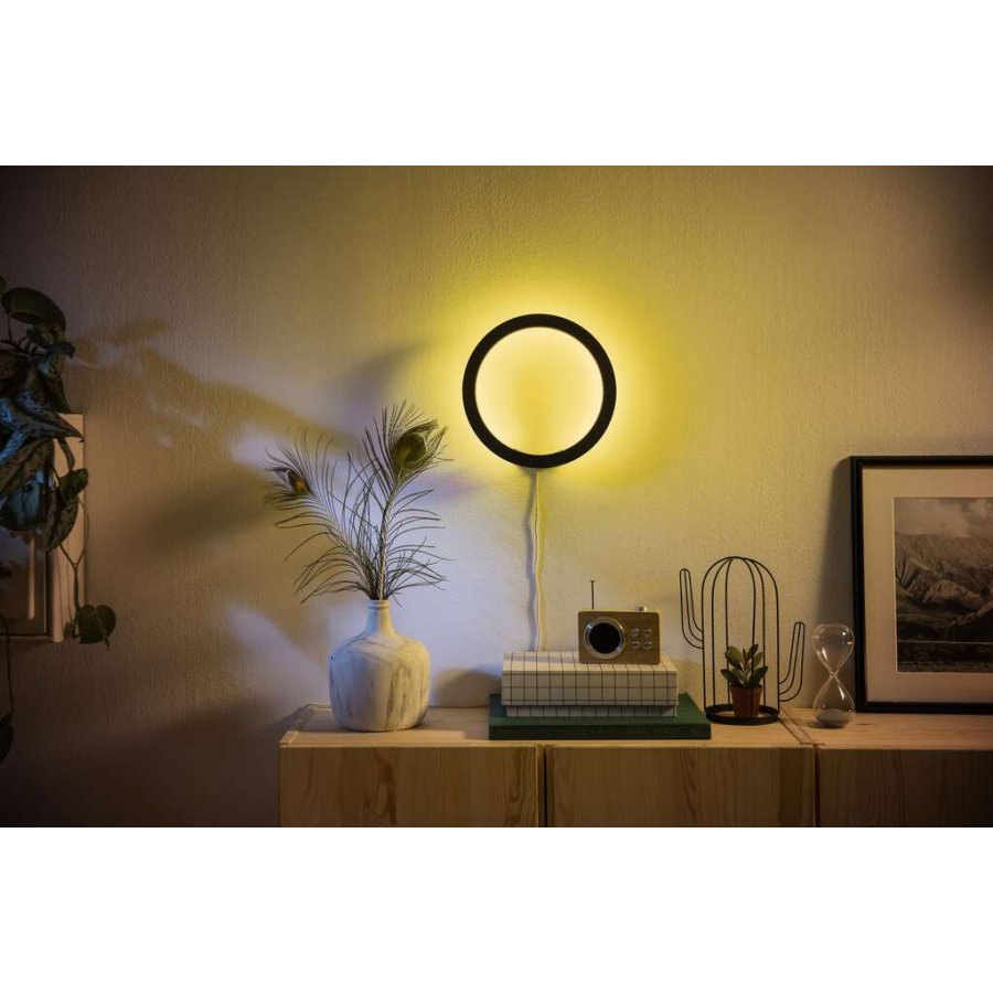 Philips Hue Sana Wandlampe 25,5 cm, Schwarz