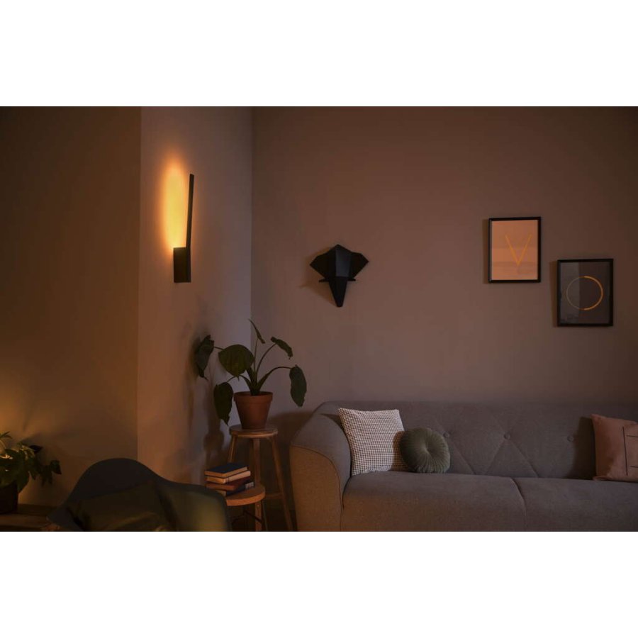 Philips Hue Liane Wandlampe 55,8 cm, Schwarz