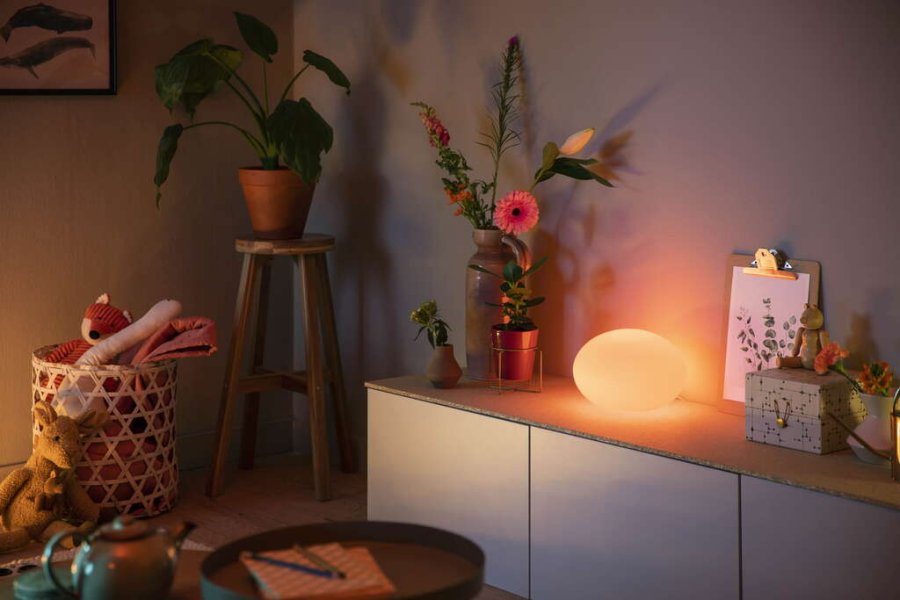 Philips Hue Flourish Tischlampe H17,5 cm, Wei