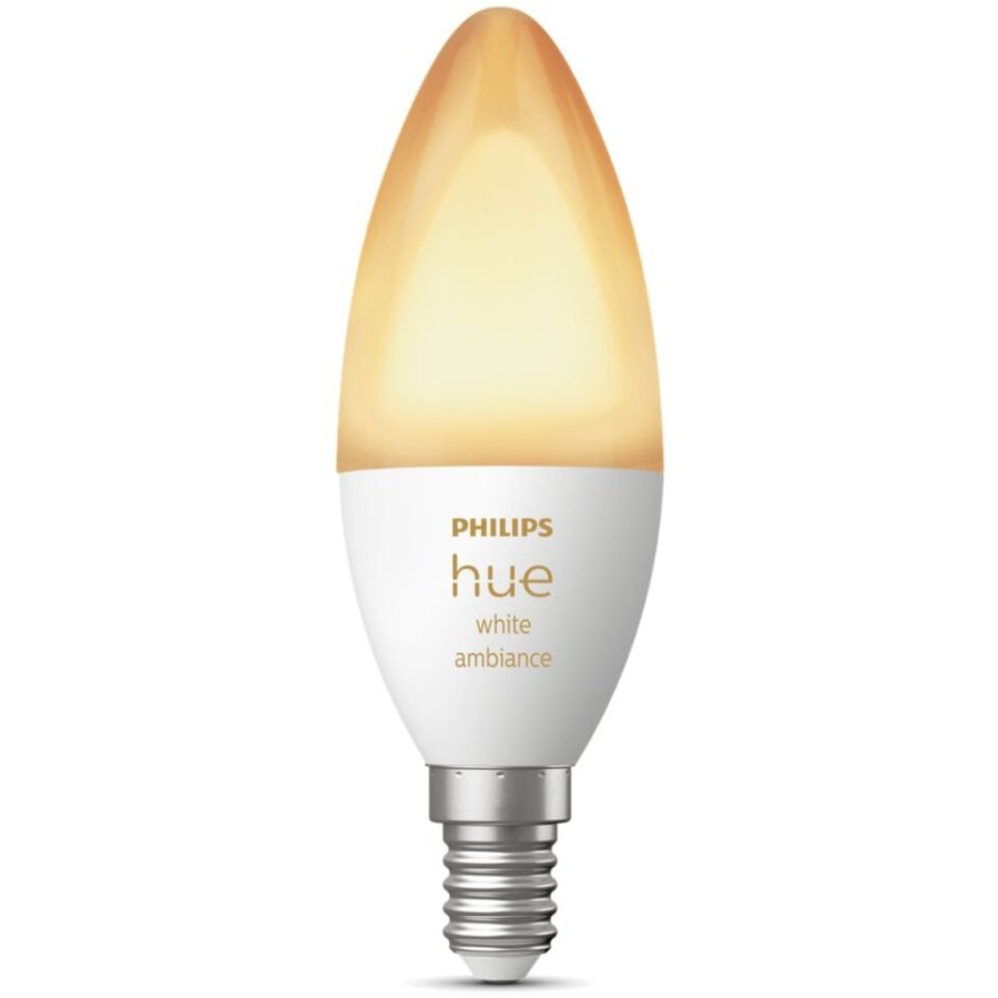 Philips Hue White Ambiance Glhbirne Kerzenform E14 470 Lumen 3,9 cm