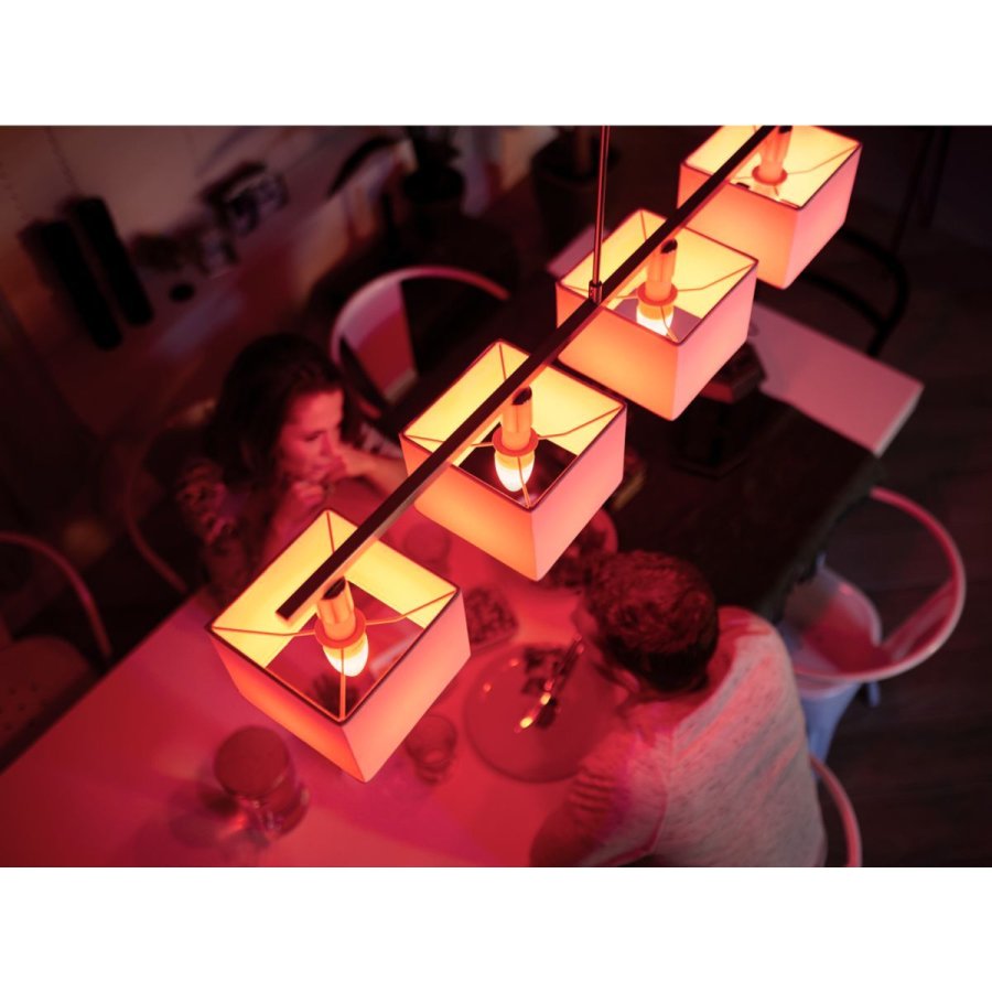 Philips Hue White und Color Ambiance Glhbirne Kerzenform E14 470 Lumen 2er Set 3,9 cm