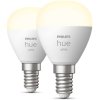 Philips Hue White P45 Glhbirne Tropfenform E14 470 Lumen 2er Set 4,5 cm