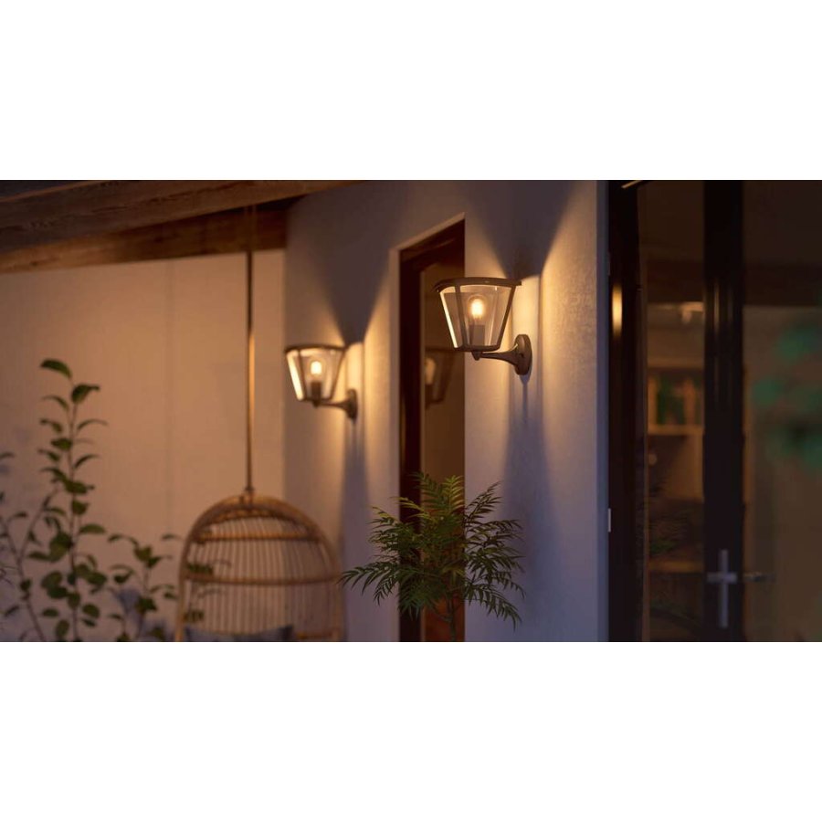 Philips Hue Inara Wandlampe fr den Auenbereich 27, Schwarz