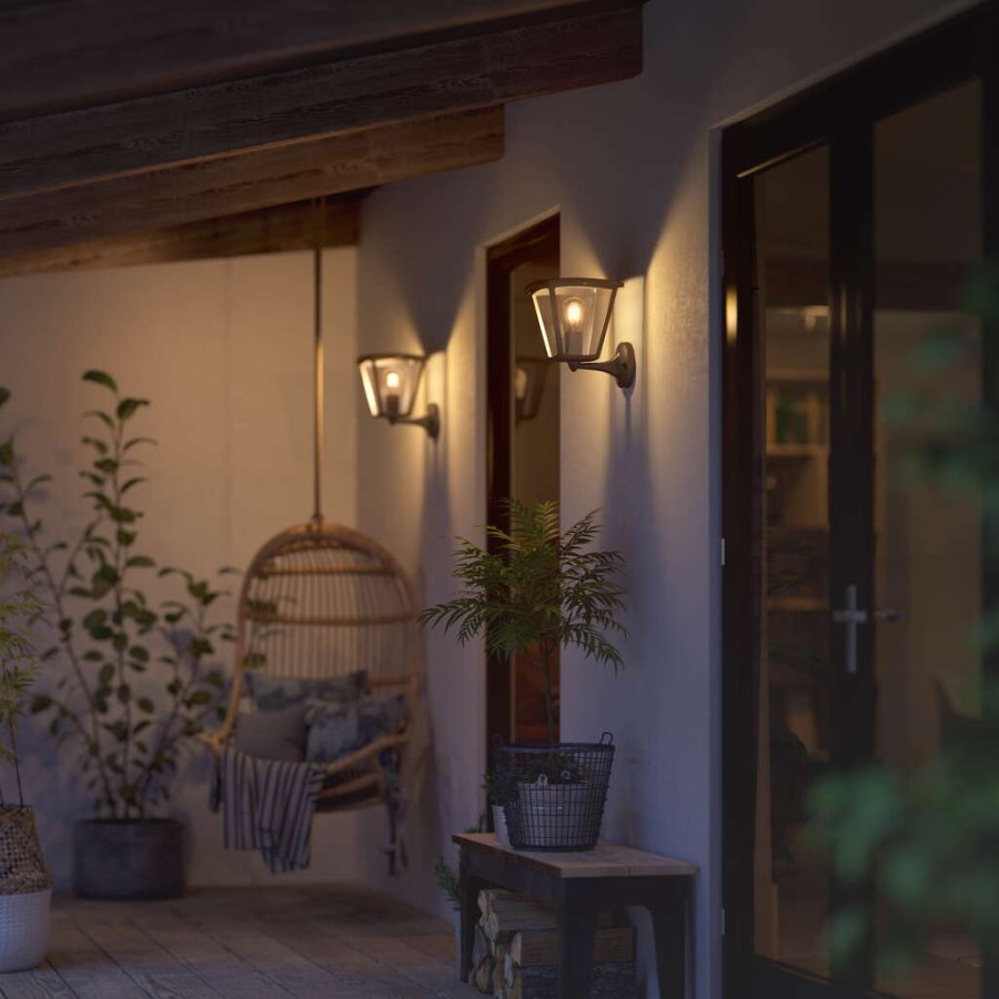 Philips Hue Inara Wandlampe fr den Auenbereich 27, Schwarz