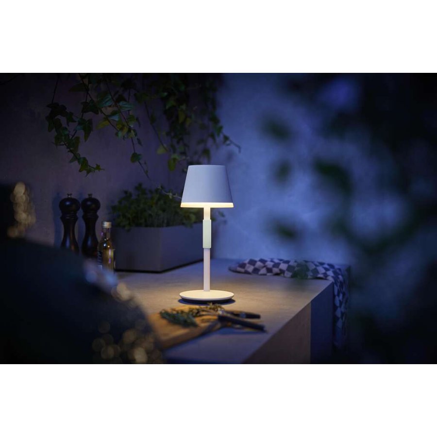 Philips Hue Go Tragbare Tischlampe H35 cm, Wei