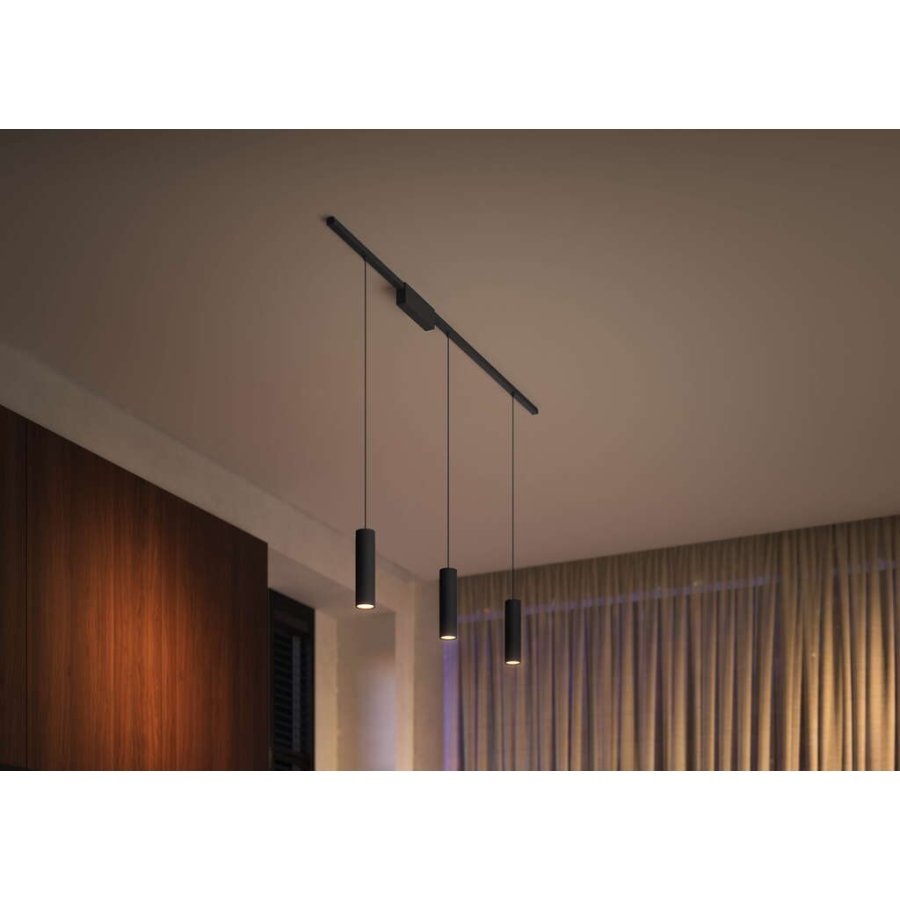 Philips Hue Perifo Schienensystem fr 3 Pendelleuchten 171,5 cm, Schwarz