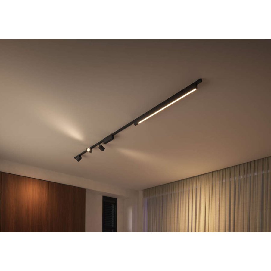 Philips Hue Perifo Schienensystem fr 3 Spots und 1 Light Bar 271,5 cm, Schwarz