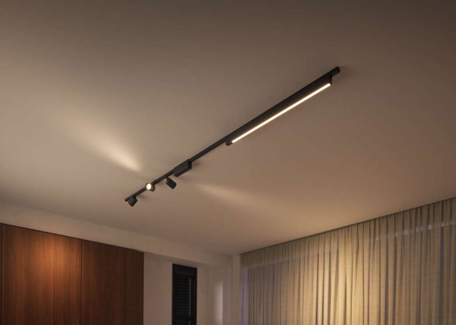 Philips Hue Perifo Schienensystem fr 3 Spots und 1 Light Bar 271,5 cm, Schwarz