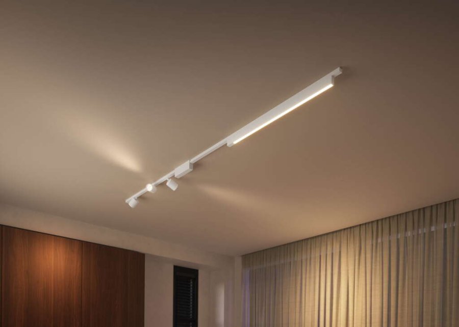 Philips Hue Perifo Schienensystem fr 3 Spots und 1 Light Bar 271,5 cm, Wei