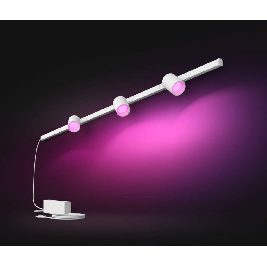 Philips Hue Perifo Schienensystem fr 3 Spots 150,4 cm, Wei