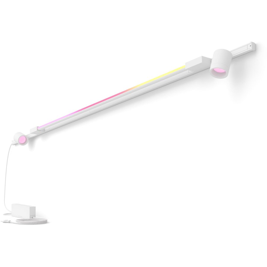 Philips Hue Perifo Wandschienensystem fr 2 Spots und 1 Gradient Light Tube 200,4 cm, Wei