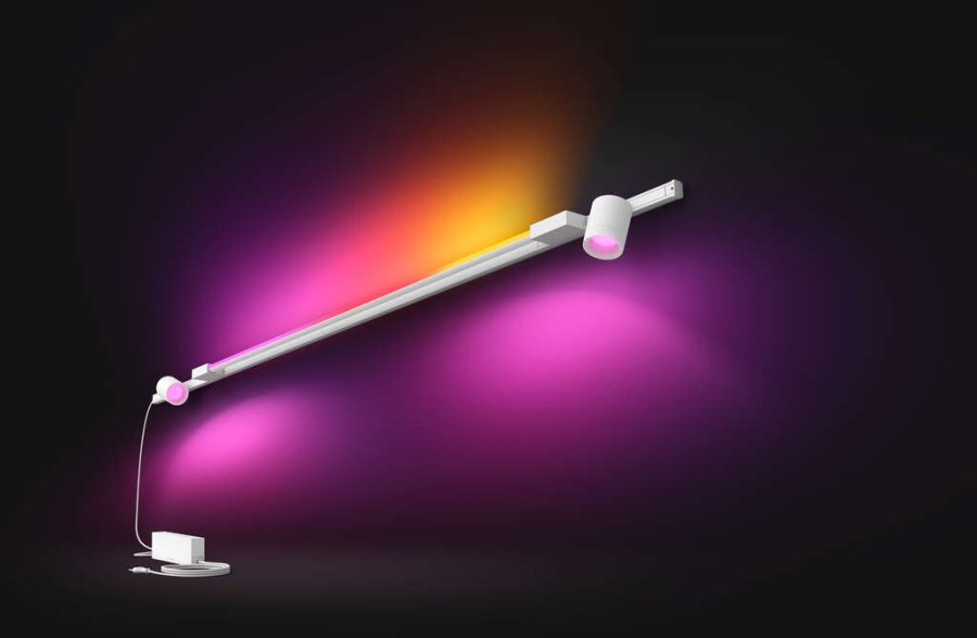 Philips Hue Perifo Wandschienensystem fr 2 Spots und 1 Gradient Light Tube 200,4 cm, Wei