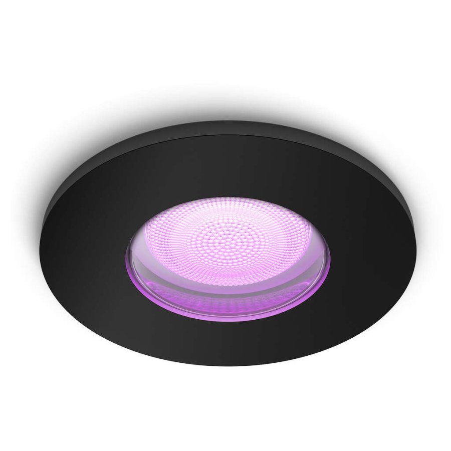 Philips Hue Xamento Einbauspot fr das Badezimmer 9,4 cm, Schwarz