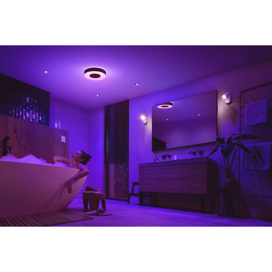 Philips Hue Xamento Deckenlampe fr das Badezimmer 38,1 cm, Schwarz