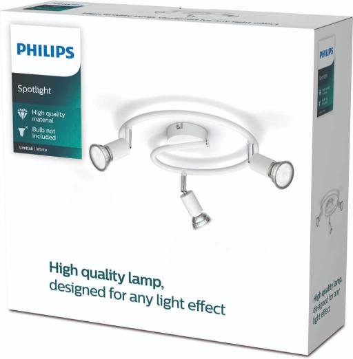 Philips Limbali Spiral Spotlampe 29,3 cm, Hvid