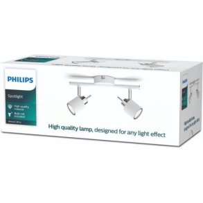 Philips Meranti Loft-/Vægspotlampe 27,4 cm, Hvid