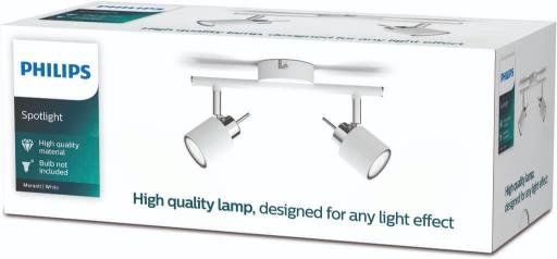 Philips Meranti Loft-/Vgspotlampe 27,4 cm, Hvid