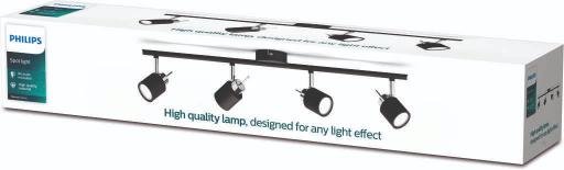 Philips Meranti Loft-/Vgspotlampe 67,4 cm, Sort