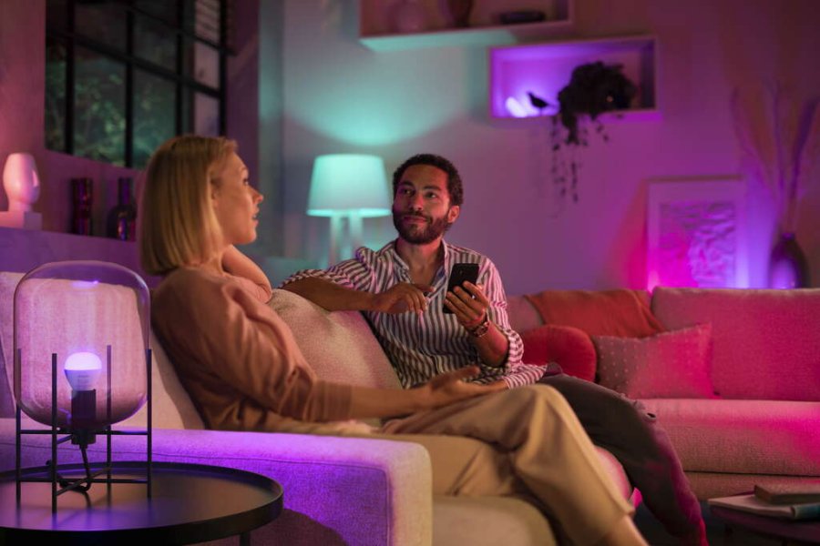 Philips Hue White und Color Ambiance P45 Glhbirne Tropfenform E14 470 Lumen 4,5 cm