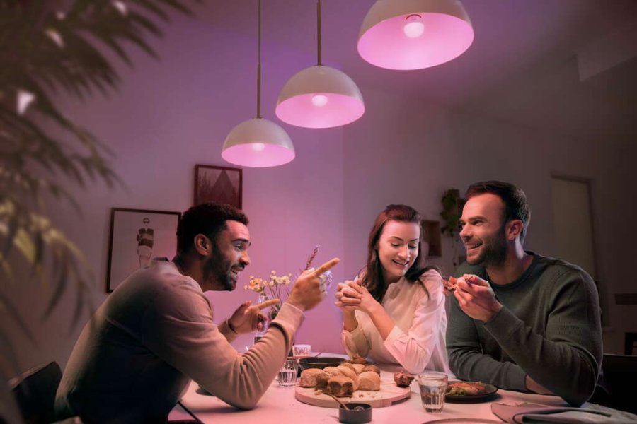 Philips Hue White und Color Ambiance P45 Glhbirne Tropfenform E14 470 Lumen 4,5 cm