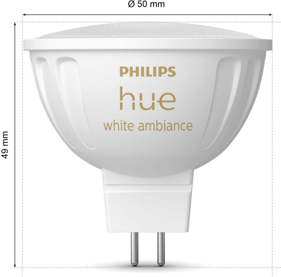 Philips Hue White Ambiance MR16 Spot 5 cm