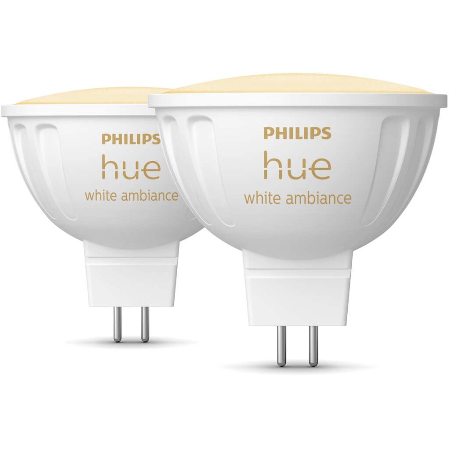 Philips Hue White Ambiance MR16 Spot 2er Set 5 cm