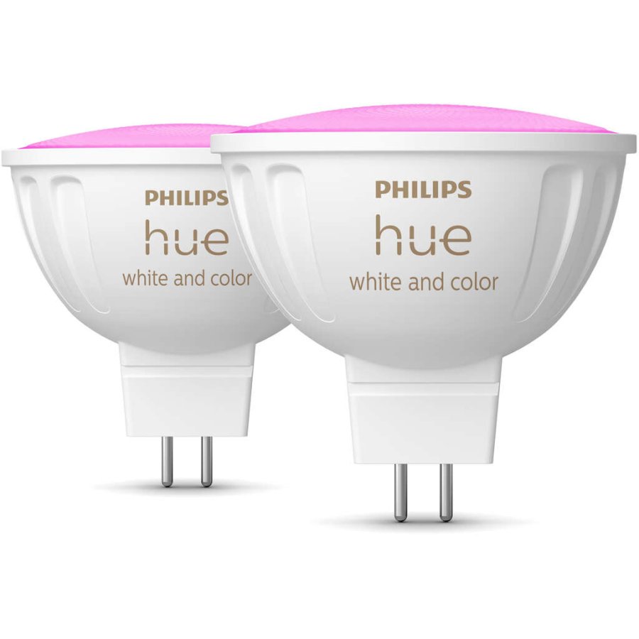 Philips Hue White und Color Ambiance MR16 Spot 2er Set 5 cm