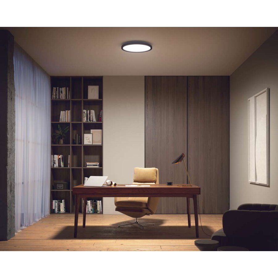 Philips Hue Aurelle Panellampe 39,5 cm, Schwarz