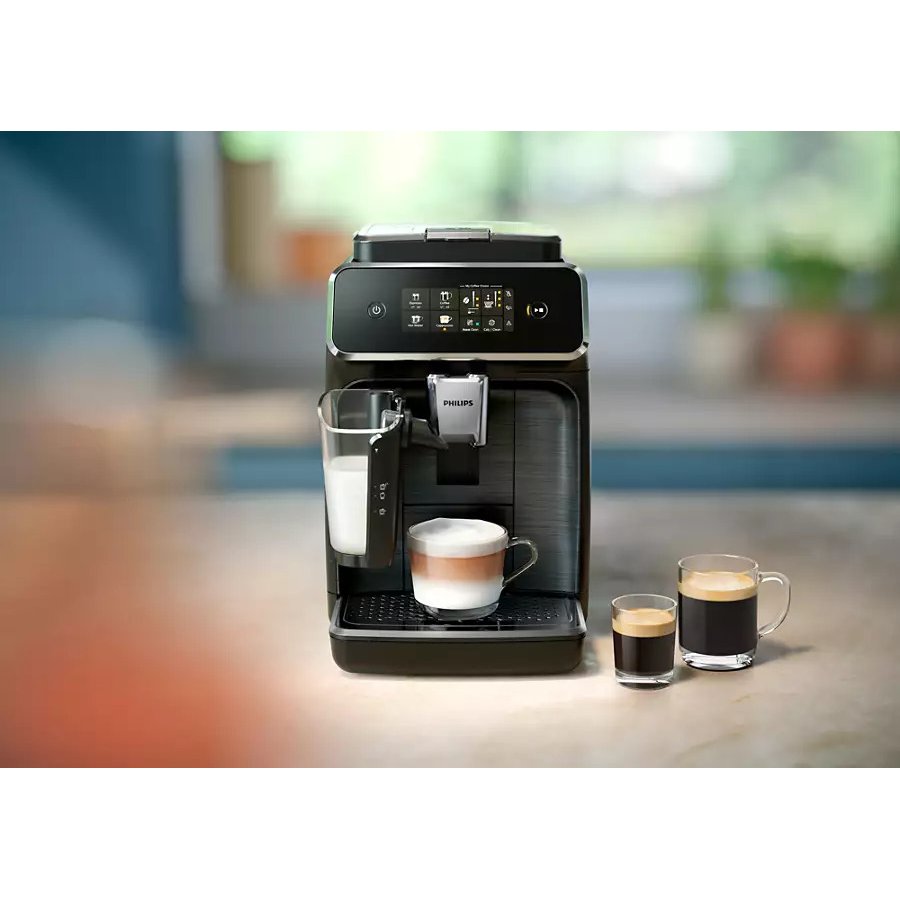 Philips Series 2300 Fuldautomatisk Espressomaskine, Sort/Krom