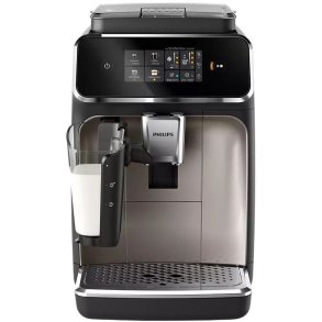 Philips Series 2300 Vollautomatische Espressomaschine, Schwarz/Chrom