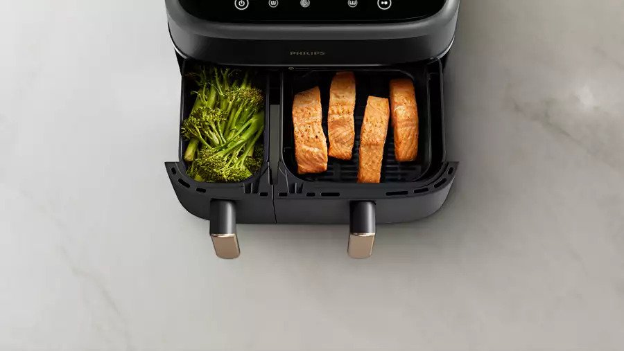Philips Series 3000 Airfryer m. To Kurve 9 L, Koksgr