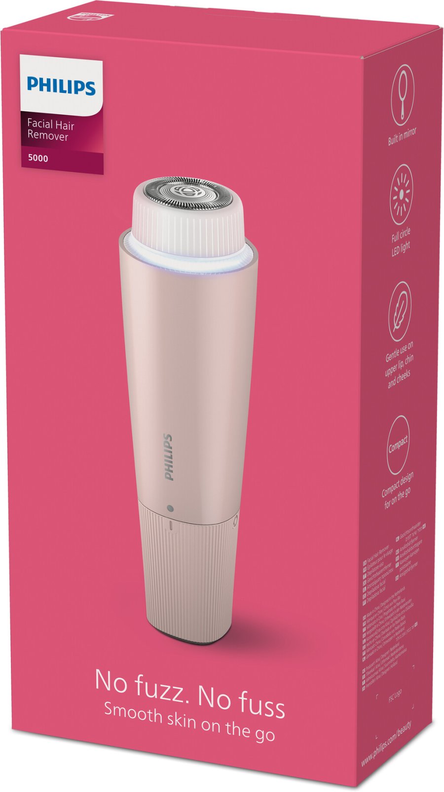 Philips Ladyshaver Series 5000 Ansigtshrfjerner, Pink