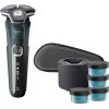 Philips Series 5000 Wet & Dry Rasierer mit Reinigungskapseln und Etui, Dunkelgrn