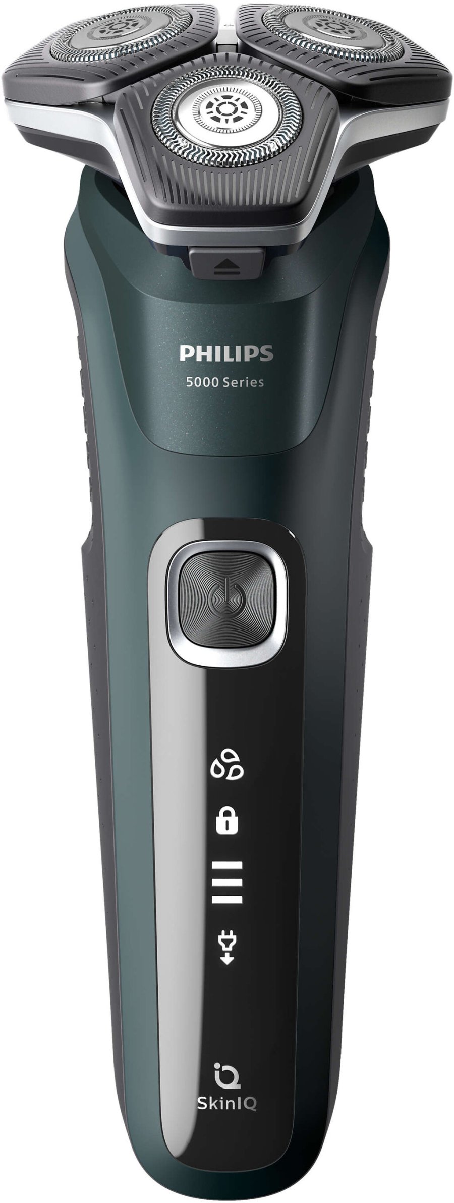 Philips Series 5000 Wet & Dry Rasierer mit Reinigungskapseln und Etui, Dunkelgrn