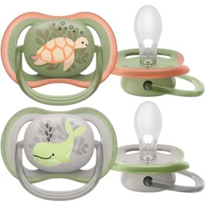 Philips Avent Ultra Air Schnuller 618 Monate 2er Set, Grau/Grn