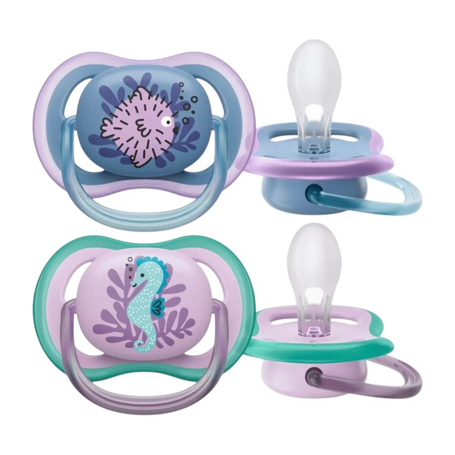 Philips Avent Ultra Air Schnuller 618 Monate 2er Set, Rosa/Blau