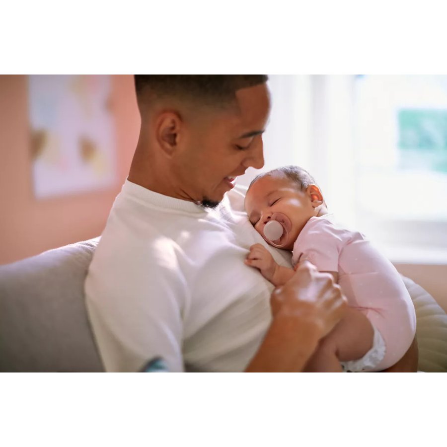 Philips Avent Ultra Soft Schnuller 06 Monate 2er Set, Peach/Lilla