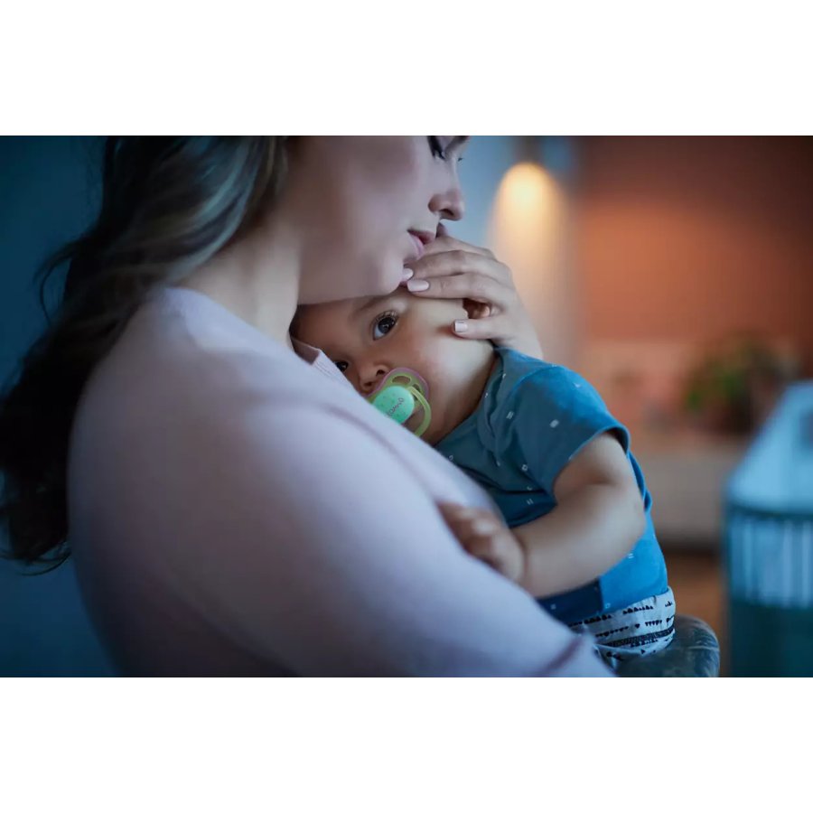 Philips Avent Ultra Air Schnuller mit Licht 06 Monate 2er Set, Multi