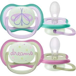 Philips Avent Ultra Air Fopspenen met Licht 06 mnd. 2 stuks, Multi