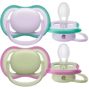 Philips Avent Ultra Air Schnuller 06 Monate 2er Set, Grn/Rosa
