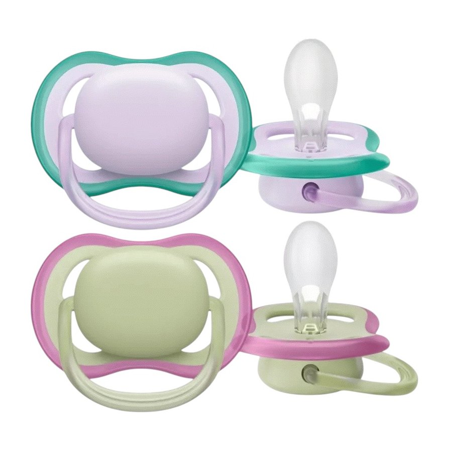 Philips Avent Ultra Air Schnuller 06 Monate 2er Set, Grn/Rosa