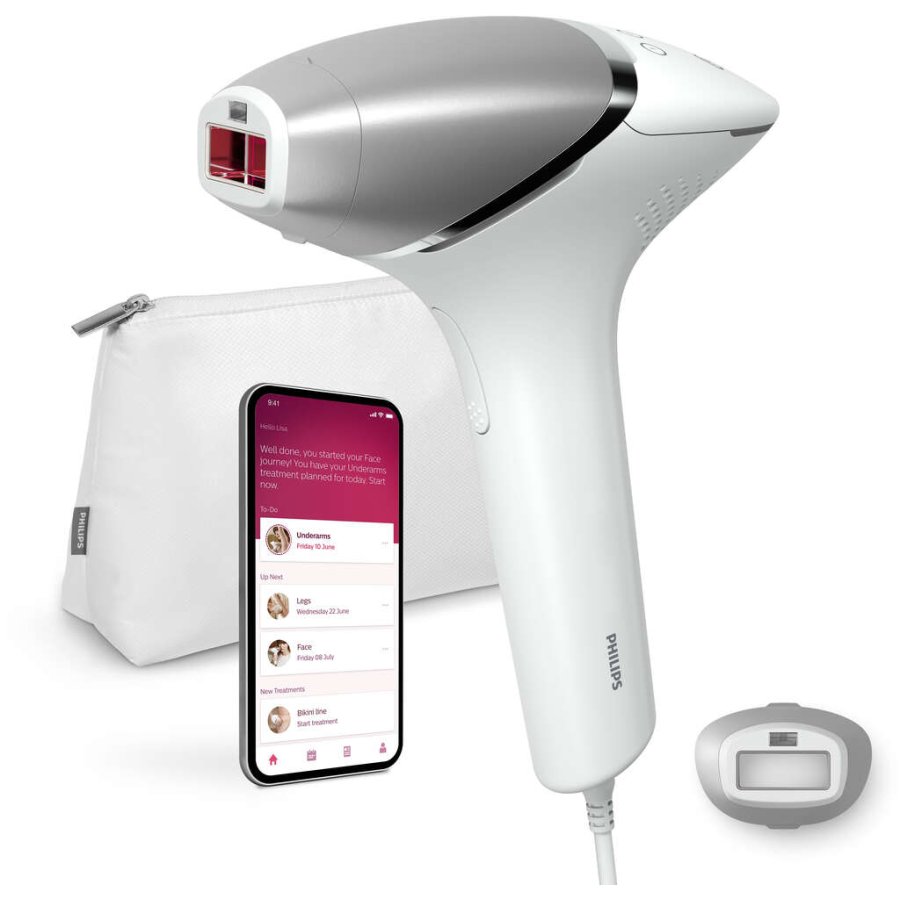 Philips Series 8000 IPL-Haarentfernungsgert mit SenseIQ, Wei